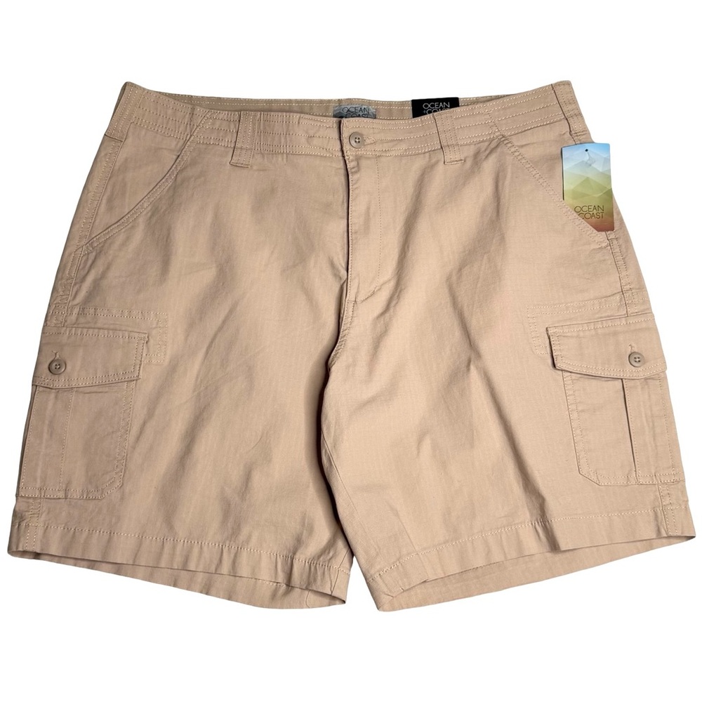 NWT Ocean + Coast Men's Cargo Shorts Bozeman Tan Men’s Size 38